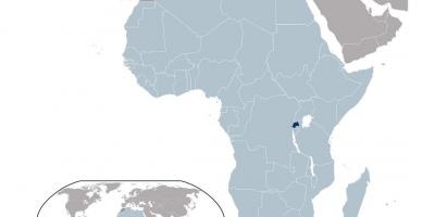Ruanda lokacijo na zemljevidu sveta